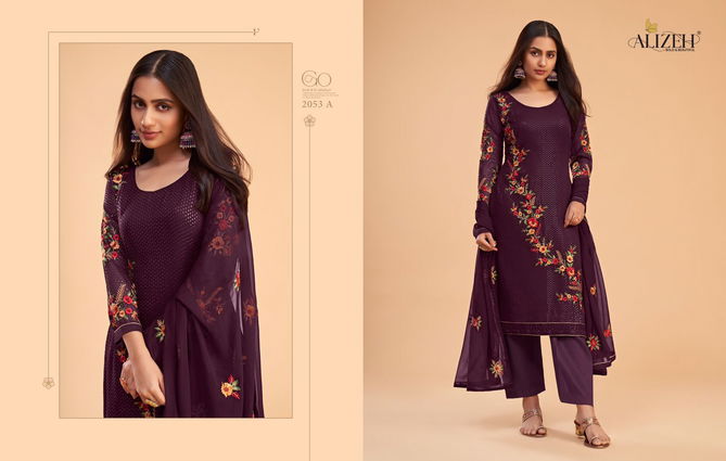 Zaida Vol 12 By Alizeh Georgette Salwar Suits Catalog